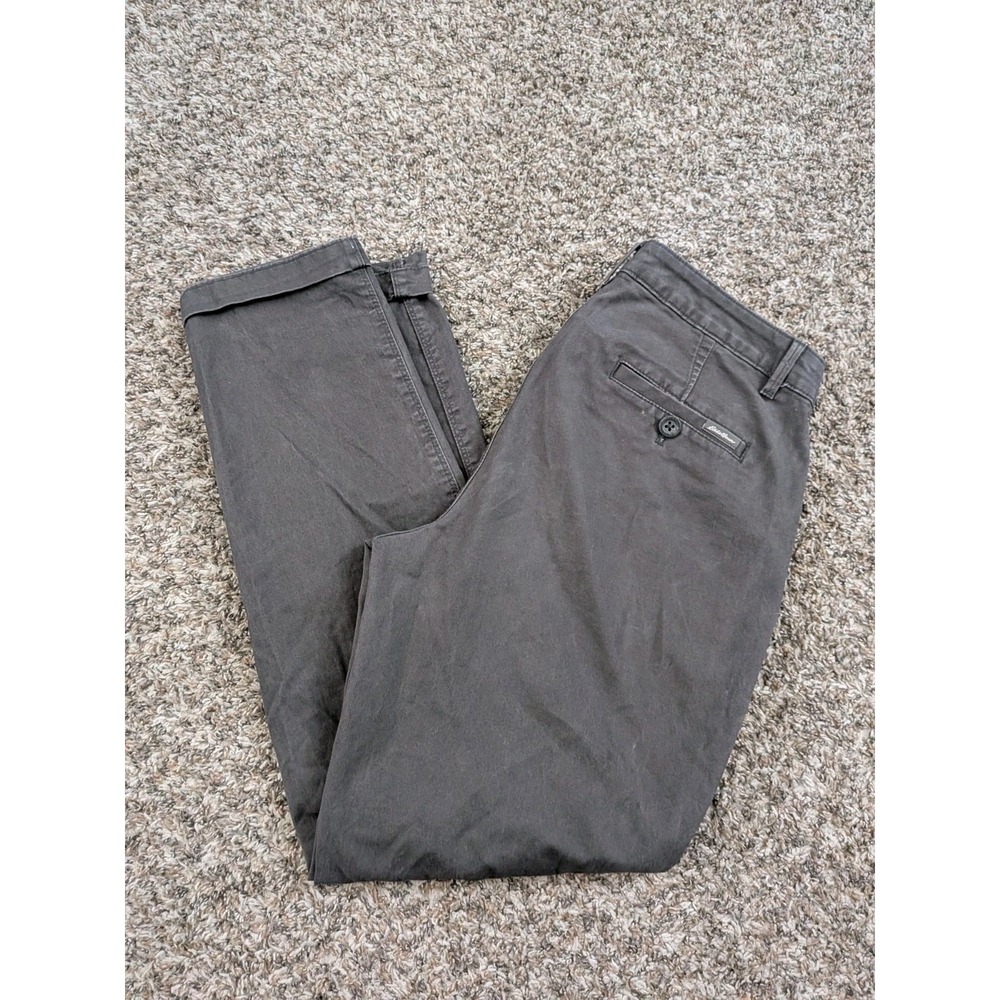 Eddie Bauer Legendwash Stretch Pants Women's Size 10 Gray Boyfriend Slim Hiking‎